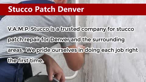 Stucco Patch Denver | V.A.M.P. Stucco