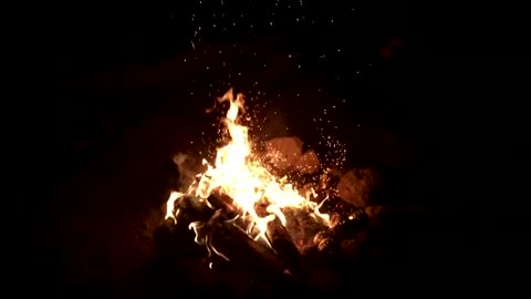 slow motion Hot fire