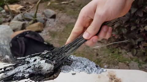 Molten Aluminum on 100 Sparklers