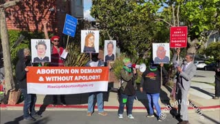 Insane Abortion Activists Protest Pelosi's House