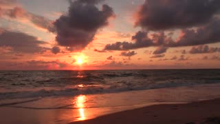 Beautiful beach sunset