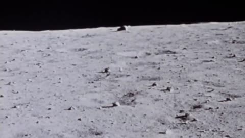 Apollo falling down on the moon
