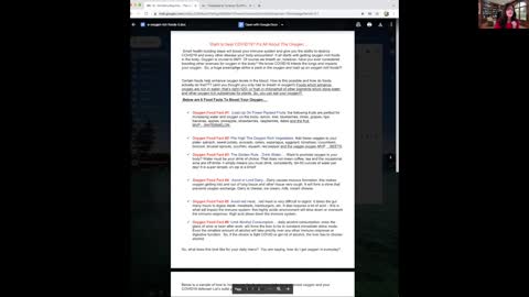 Nutrition & Dr. Christa's Oxygen/Immune nuggets oh and the Vax!