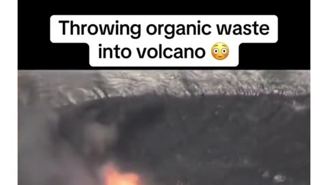 What happens if you throw something into a volcano 🌋