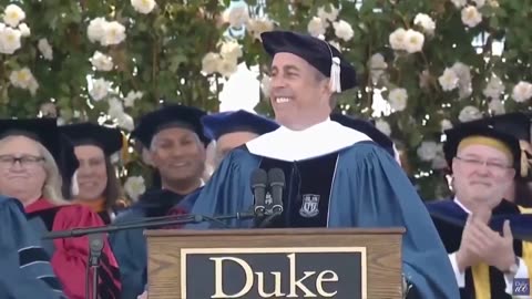Jerry Seinfeld owns woke college in fearless Duke commencement speech