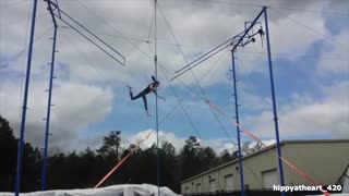 Trapeze missed bar fall