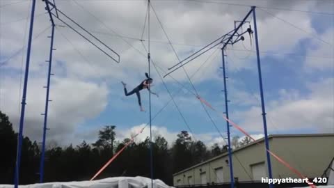 Trapeze missed bar fall