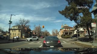 Hesitant Pedestrian Gets Knocked Over by Cyclist