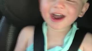 Little Kid Can't STOP Laughing at Mom!
