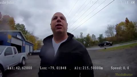Body cam footage of confrontation between Evans town supervisor candidate and police officer