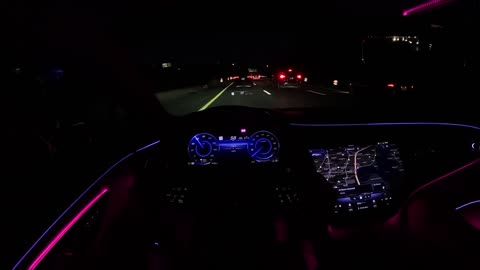 2022 Mercedes-Benz EQS 580 - POV Night Drive