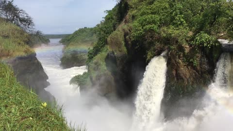 Rainbow on Waterfall