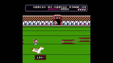 Circus Charlie (NES) Complete no deaths