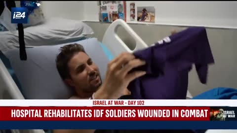 IDF soldier injured in combat in Gaza fights recovery at a medical facility