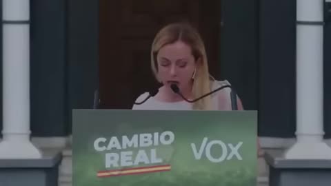 Georgia Meloni en el mitin de Vox: "¡Sí a nuestra civilización!"