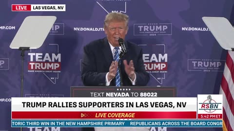 FULL SPEECH: President Donald J. Trump Holds Caucus Rally in Las Vegas - 1/27/24