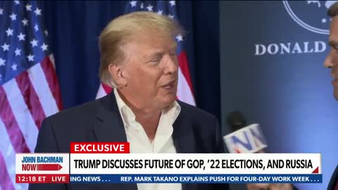 January 17th, 2022: Exclusive President Trump interview with Newsmax's John Bachman