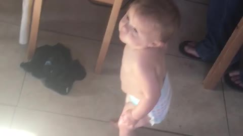 Baby Dances To Up Town