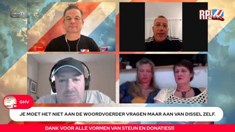 LIVE 20.00 O'CLOCK RED PILL JOURNAL 23-3-2021 MICHA, JOOST, JANET OSSEBAARD EN CYNTHA KOETER