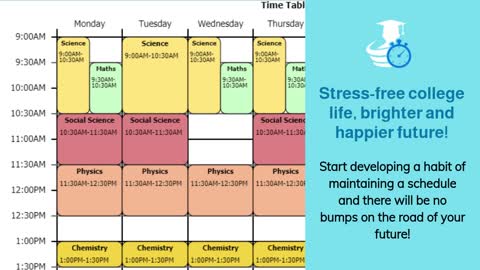 How to organize study time? Schedule classes using schedule builder
