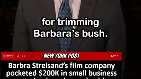 Barbra Streisand Company Took $200K in Pandemic Cash, Paid Gardener at $20M Mansion