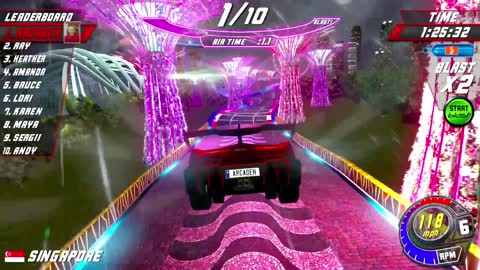 Cruis'n Blast Arcade by Raw Thrills - Full Playthrough, direct capture
