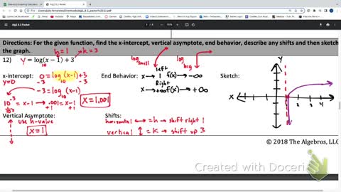 IM3 Alg2 CC 8.2 Log Functions