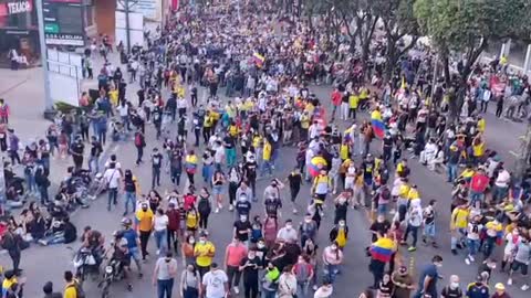 Movilización carrera 27 en Bucaramanga
