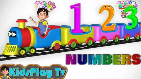 Numbers Collection - Number Train 1 to 25 - The Numbers Train - Kids Play Tv