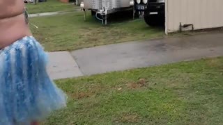 Rolling Out the Bin in a Coconut Bikini