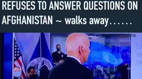 Joe Biden Refuses To Take Questions About Afghanistan