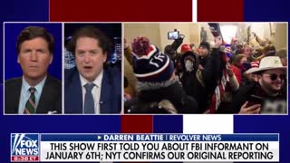 Tucker Carlson and Darren J. Beattie discuss how the FBI was on the inside of the January 6 riots