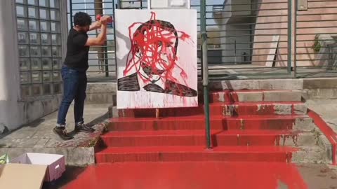 Basque Separatists Demonstrate Against Macron and Cover His Portrait in Blood