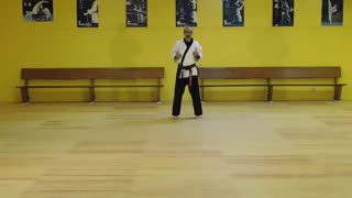 Little Samurang White Belt Blue Tip