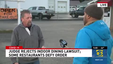 Small Business owner shows up at live broadcast and tells the truth!