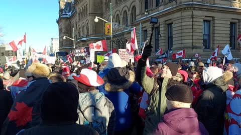 CANADIANS PEACEFULLY PROTESTING