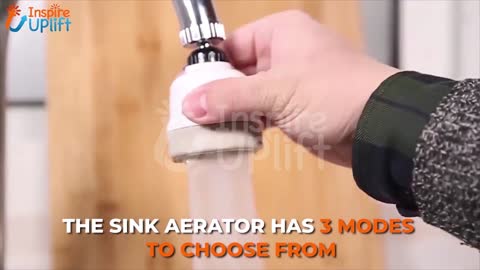 360 Degree Sink Aerator Head - Multi Function Swivel Faucet 720 Rotate Sprayer Attachment Nozzle