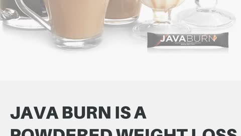 Java Burn Weight Loss Coffee Supplement