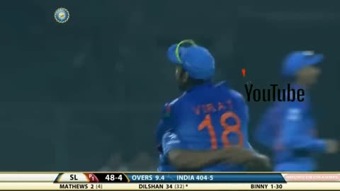 Rohit Sharma 264(173) India vs Sri Lanka 4th ODI Match Highlights