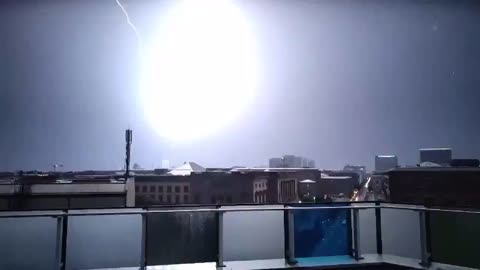 MESMERISING footage: lightning hits Berlin's iconic TV Tower