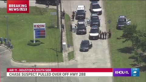 Aggravated Assault Suspect Police Chase Around Houston...