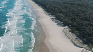 Waves, ocean, beach.