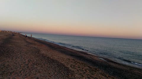 Sunset on The black sea coast