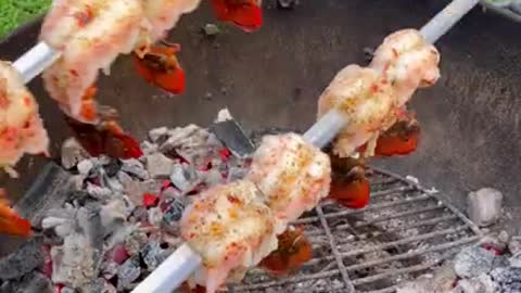 Lobster Tail Skewers w/Garlic Teriyaki Glaze Recipe