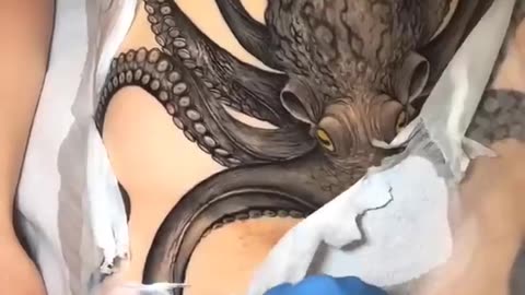 Insane Octopus Tattoo 🔞