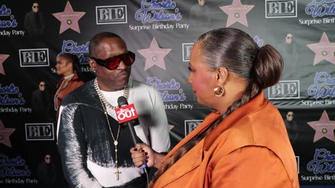 Johnny Gill at Charlie Wilson's surprise birthday party