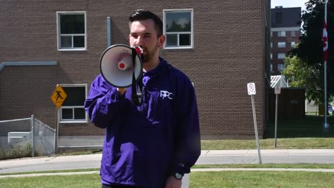 Cole Squire speaking in Brantford, 2021-09-01, part 2