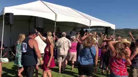 Area 51 playing at The Ojai Wine Festival 2018