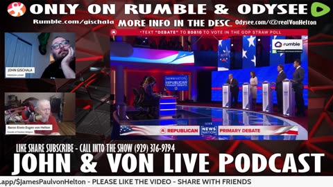 JOHN AND VON LIVE 4TH REPUBLICAN DEBATE SPECIAL