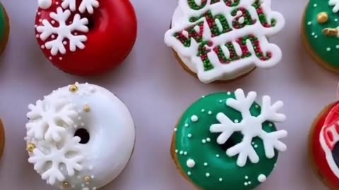 Christmas donuts